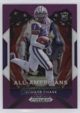 2021 Panini Prizm Draft Picks All-American Purple 1/75 Ja'Marr Chase #185 0k41