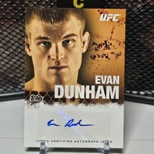 2010 Topps UFC Series 4 - Fighter Autographs Evan Dunham #FA-ED (AU)