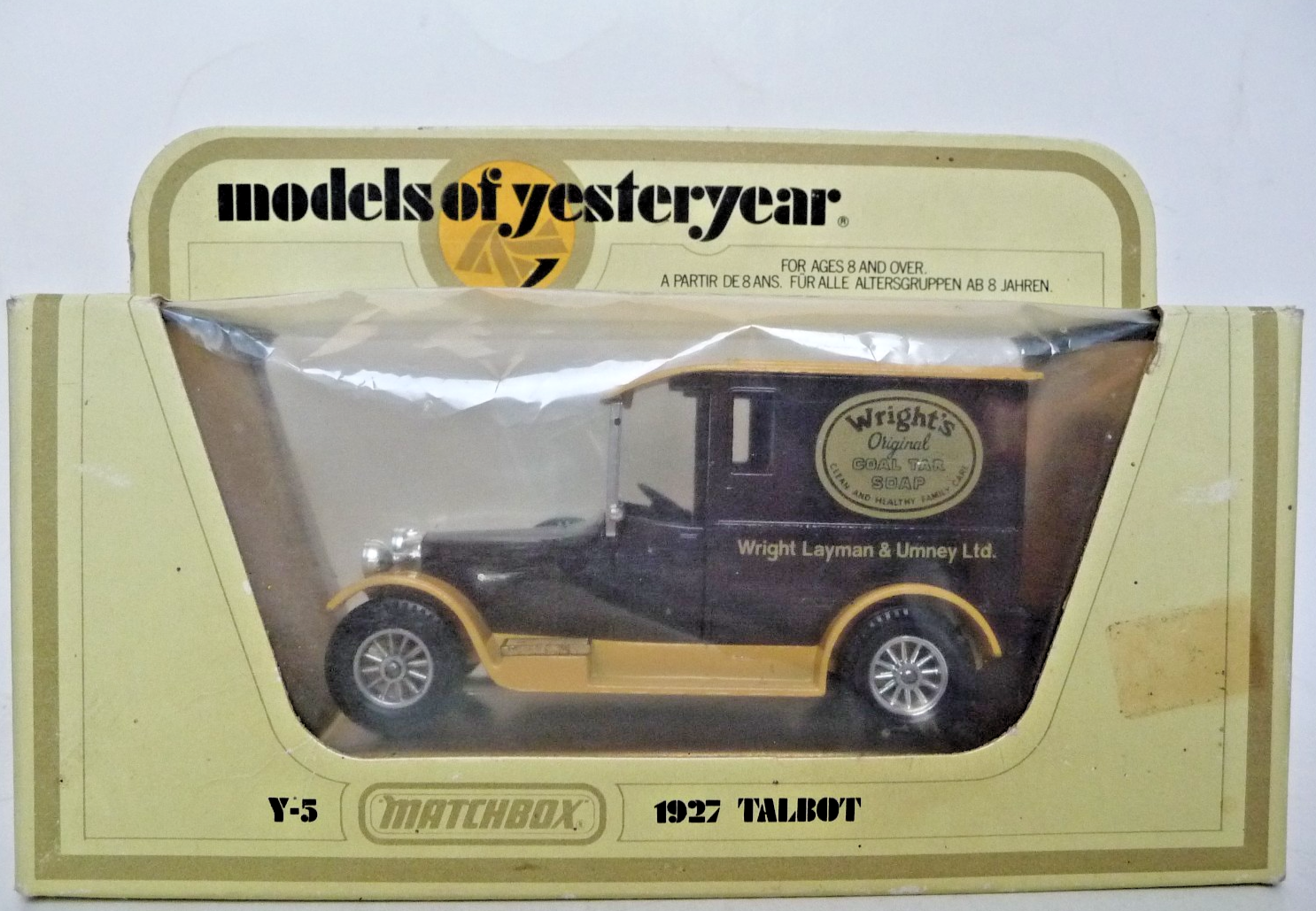 Matchbox Models of Yesteryear Y5 1927 Talbot Van Wright's Coal Tar Soap