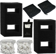 2 Set Aquarium Filter Media Kits Compatible with Fluval Flex 15 Gal Desktop Aq