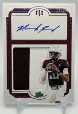 2025 Panini National Treasures Collegiate Marcel Reed RPA /25 Texas A&M Auto
