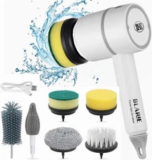 Power Spin Scrubber, Spin Brush for Cleaning Set, Electric Dishgun, Dish Blaster