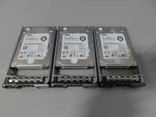 Lot of 3 Toshiba Dell  AL13SEB900 900 GB SAS 2 2.5 in Enterprise Drives w/ Caddy