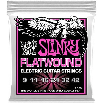Ernie Ball Super Slinky Flatwound Electric Guitar Strings 942