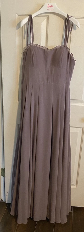 Azazie Barbie 2025 шифоновое трапециевидное платье сумерки с шалью индивидуальный размер см. описание - Изображение 3 из 4