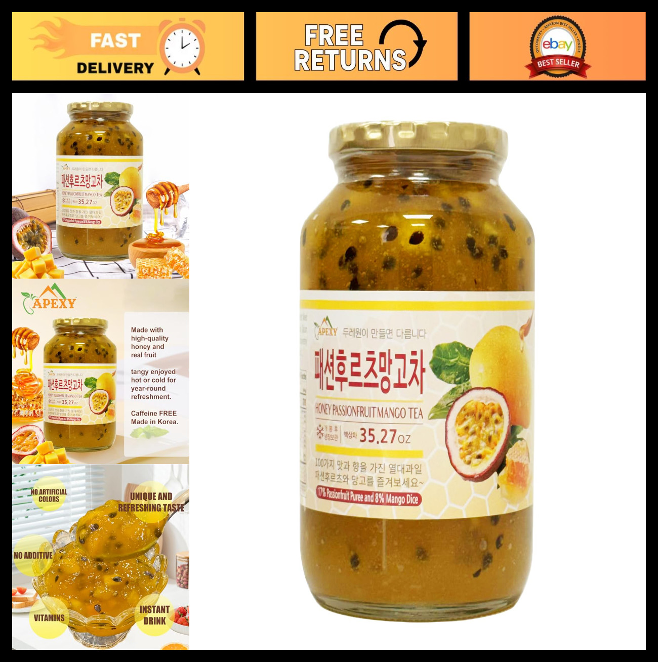 - Real Fruit, No Artificial Colors, 35.27oz - Sm