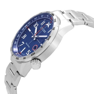 Citizen Men's Eco-Drive Blue Dial Watch - BM7550-87L NEW | eBay