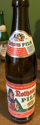 Rothaus Pils Labeled Glass Beer Bottle Breweriana Bottle Collectible