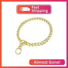 Dog Chain Collars, Metal Choke Link Dog Collar Choker Training Heavy Duty Slip M