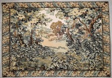 Verdure Tapestry Wall Hanging 3.1 FT Green Forest Landscape Egyptian Gobelin