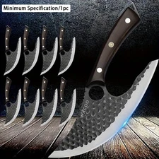 Handmade Forged Stainless Steel Multipurpose Kitchen Knife Set with Sheath