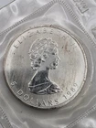 1989 Canadian Silver Maple Leaf 1 oz — photo from another recent sale