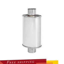 2.5 Ultra Quiet Exhaust Vibrant 304 Stainless Steel Fits Mini Muffler Resonator
