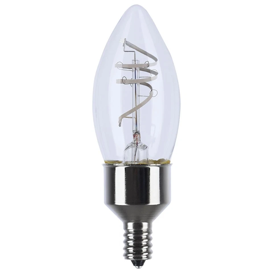 Satco S10523 - 4 Watt LED B11 Vintage Light Bulbs - 2700K (2, 4, 12 or 48 Bulbs) - Image 2 of 4