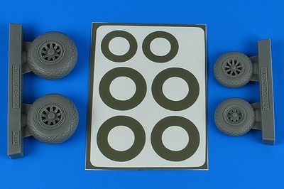 Aires 4849 - 1:48 A-26B/C (B-26B/C) Invader wheels & paint masks late - Neu