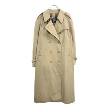 Vintage 1980s England-made BURBERRY PRORSUM Trench Coat Beige Womens 12 Used