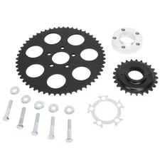 Lowbrow Customs Chain Conversion Kit Black Harley-Davidson Dyna 2006-2017 Twin C