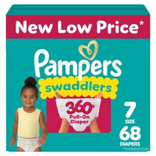 Pampers Swaddlers 360 Disposable Diapers - Size 7 - 68ct