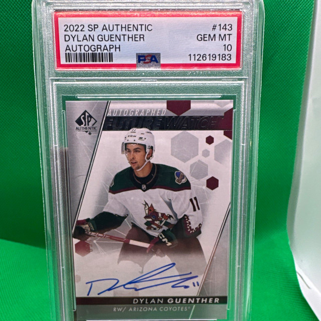 Upper Deck 2022-23 SP Authentic Future Watch Auto Dylan Guenther #143 /999 RC