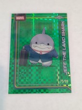 2026 Topps Chrome Marvel Jeff The Land Shark Green X-Fractor Refractor /99 #60