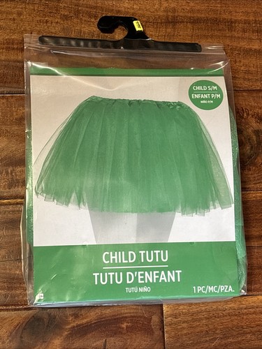 New Amscan Girl's Vibrant Green Costume Green Tutu size S-M Fits up to size 10 - Picture 1 of 5