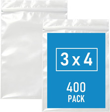 400 Pcs 3 4 Inch Small Plastic Bags, Mini Clear Jewelry Zip Baggies