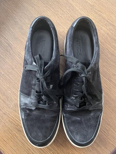 Men Vince Heels Black Suede 44
