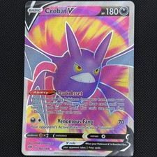 Crobat V 182/189 - SWSH03: Darkness Ablaze Full Art Holo Ultra Rare NM/Mint