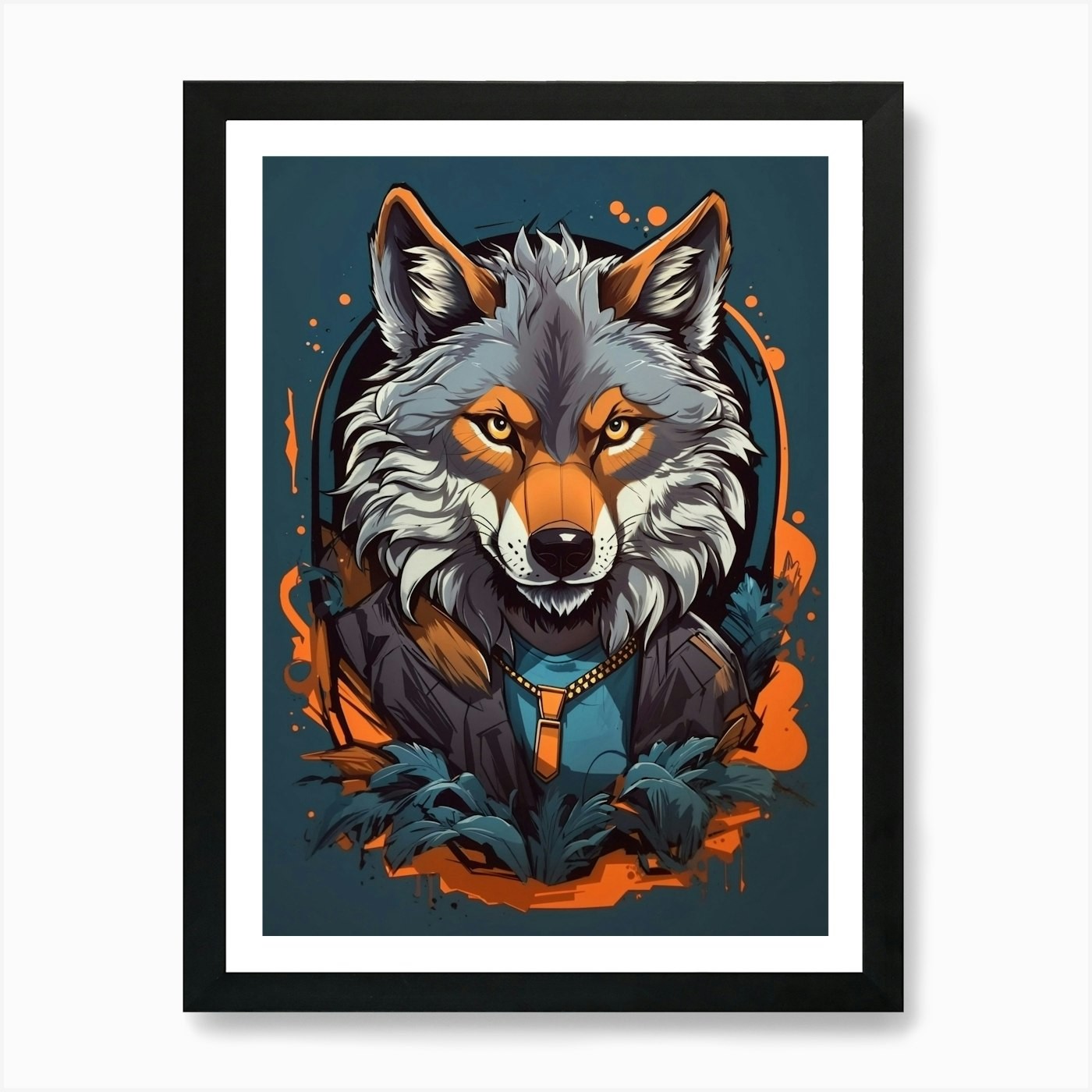 Wolf Art Art Print Framed Wall Art Poster Canvas Print Picture