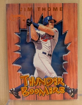 1998 Skybox Circa THUNDER BOOMERS #11 Jim Thome Indians HOF RARE DIE CUT INSERT