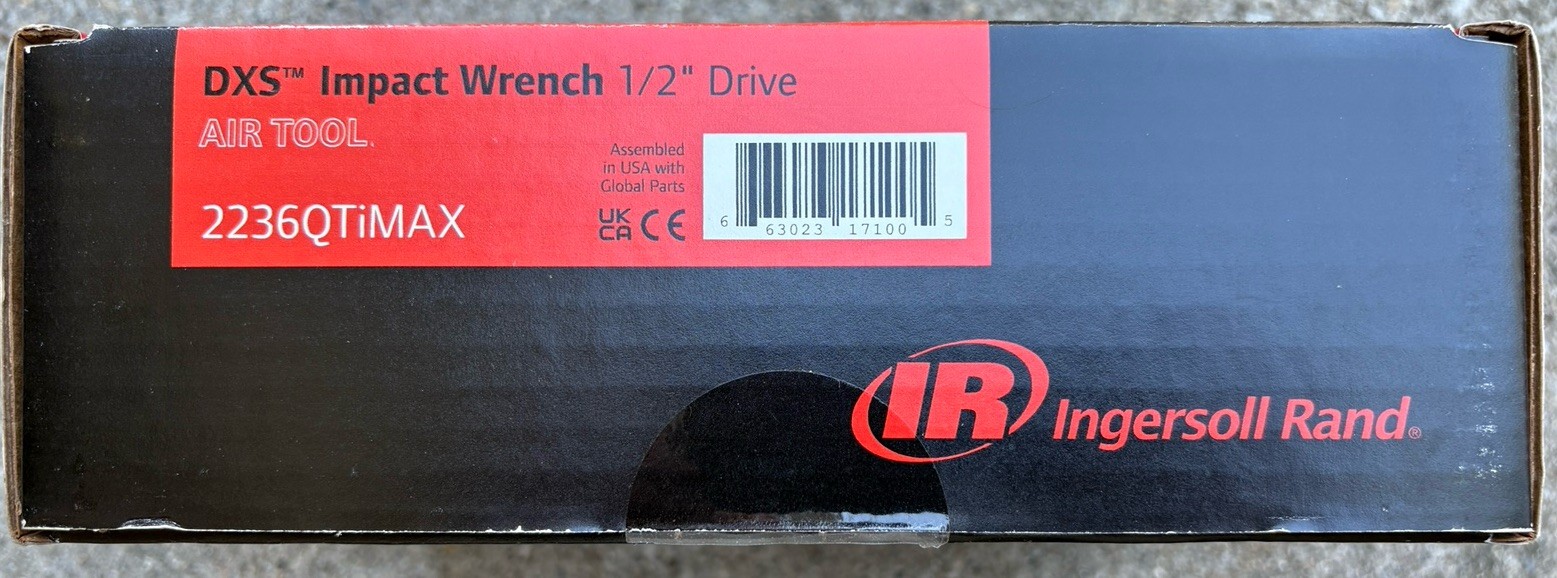 New In Box - Ingersol Rand 2236QTiMAX 1/2” DXS Impact wrench