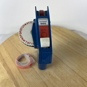 Vintage DYMO Hobbyist 1895-01 Label Maker Blue 3/8” & 1/4” With 2 Partial Rolls