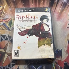PS2 Red Ninja: End of Honor - Missing Manual - Blockbuster Rental