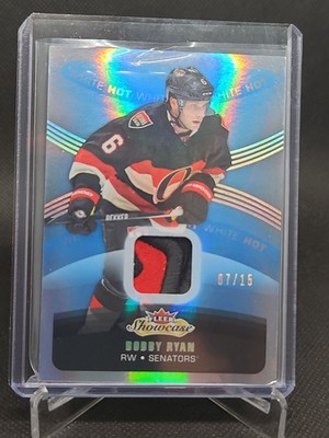2015-16 Upper Deck Fleer Showcase - Premium Materials Bobby Ryan #18 White...