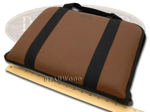 Estuche de transporte de cuchillos Case xx mediano de cuero marrón y algodón para cuchillos de bolsillo 1075 Foto 3 de 4