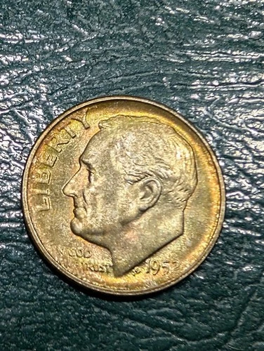 1952-S Roosevelt Dime Gem BU Awesome Toned Gem