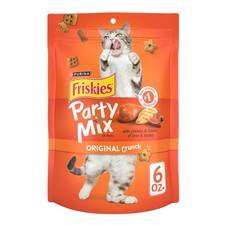 Purina Friskies Cat Treats, Party Mix Original Crunch - 6 Ounce Pack of 6 