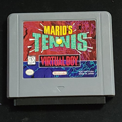 Mario's Tennis Virtual Boy Game Only NTSC-U/C Tested Authentic