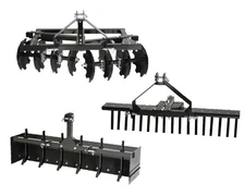 IMPACT IMPLEMENTS® 3 Piece Cat-0 Implement Package for Lawn/Garden Tractors.