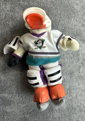 Mighty Ducks Of Anaheim Wild Wing Plush Figure One Size White NHL Hockey Mascot