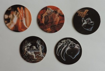 5 x CASPER Fun Caps N° 4, 5, 11, 20, 22 - Bimbo 1995 Pog