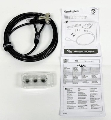 Kensington Universal 3-in-1 Laptop Lock Keyed K62319M/MB