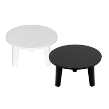 Holz Pflanzen Ständer 25 cm rund - 2 Farben - Blumen Teller Tisch Deko Hocker