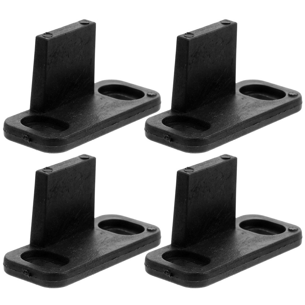 4-Piece Plastic Sliding Door Floor Guides for Closet or Barn Doors