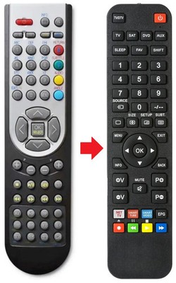 Fernbedienung passend für SANYO CE19LD86DV-C | CE19LD86DVB | CE19LD86DVC