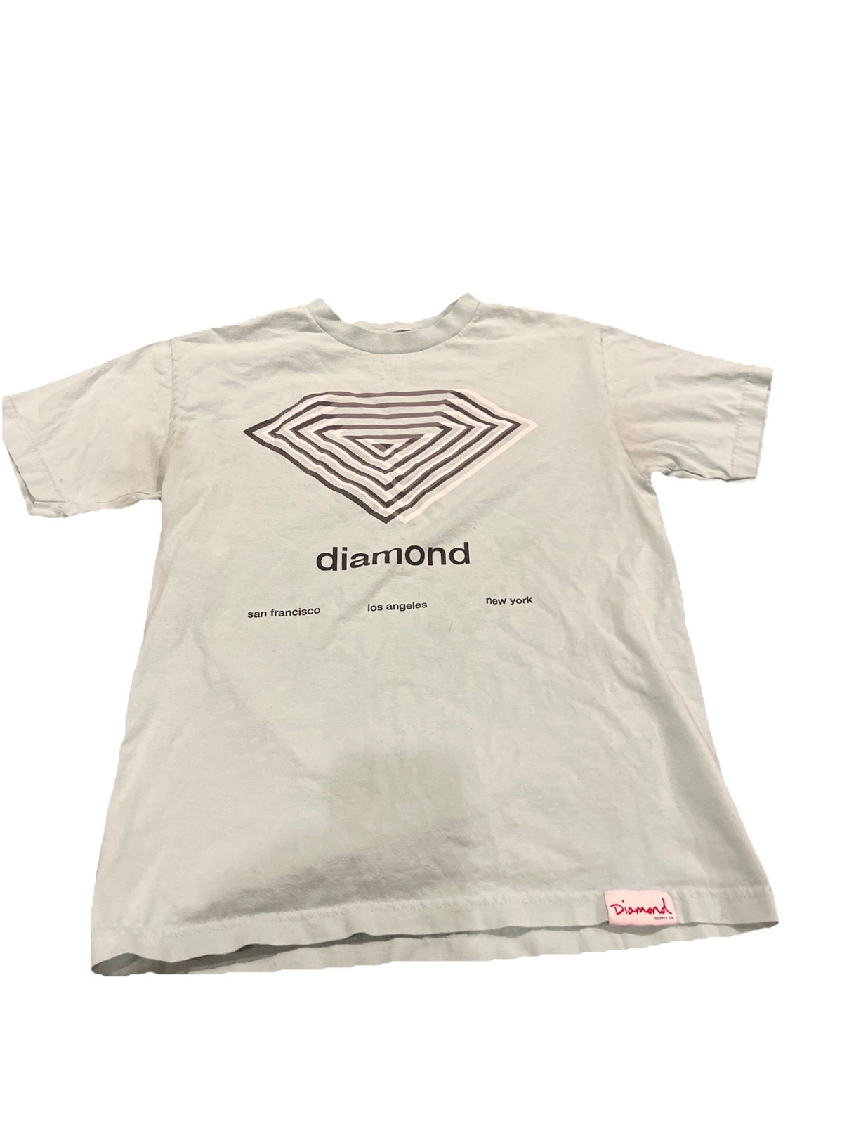 Mens Diamond Supply Co. Aqua Blufe Short Sleeve T-Sleeve T-Shirt Cotton USA Sz M