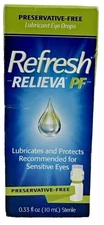 Refresh RELIEVA PF Lubricant Eye Drops 0.33 oz EXP 4/2026