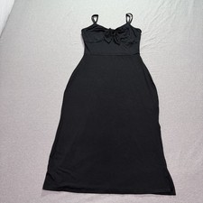 Express Sheath Dress Women's S Dark Feminine Occasion Minimalist Lounge Black