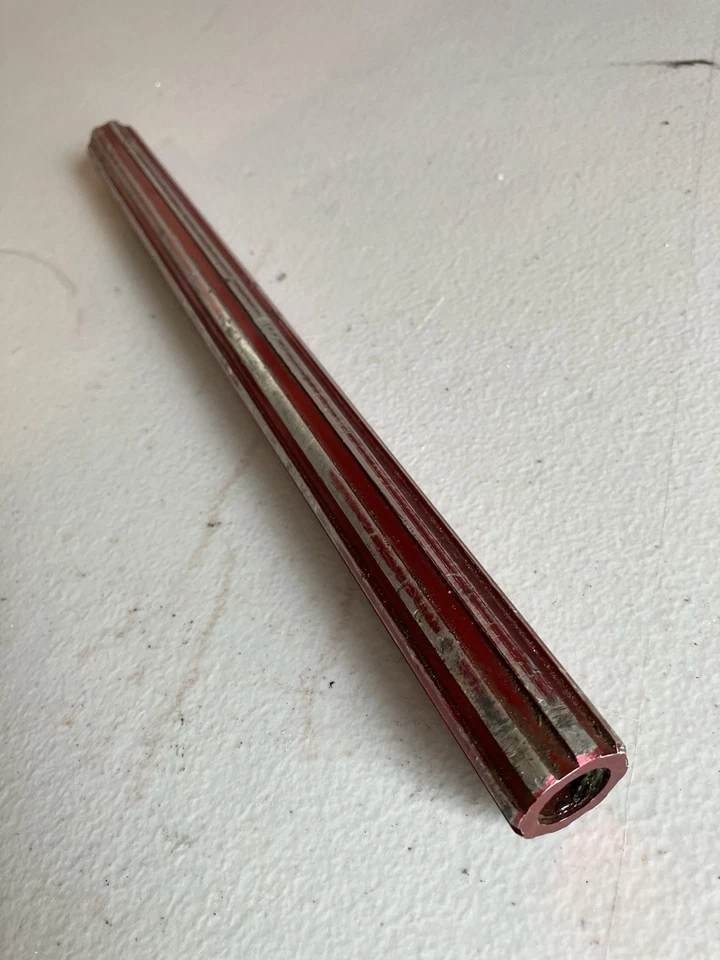 Tija de sillín BMX de aluminio acanalado Old School vintage - roja 22,2 Foto 3 de 4