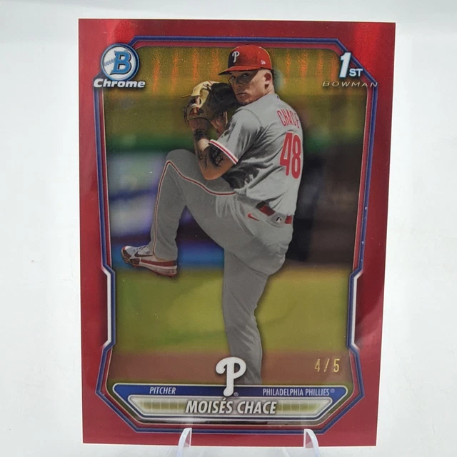 2026 1st Bowman Moisés Chace BP-36 Red Color Match 4/5 Phillies